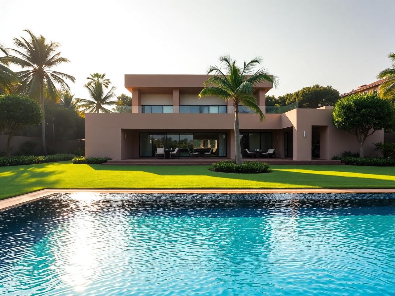 Private pool villa exterior